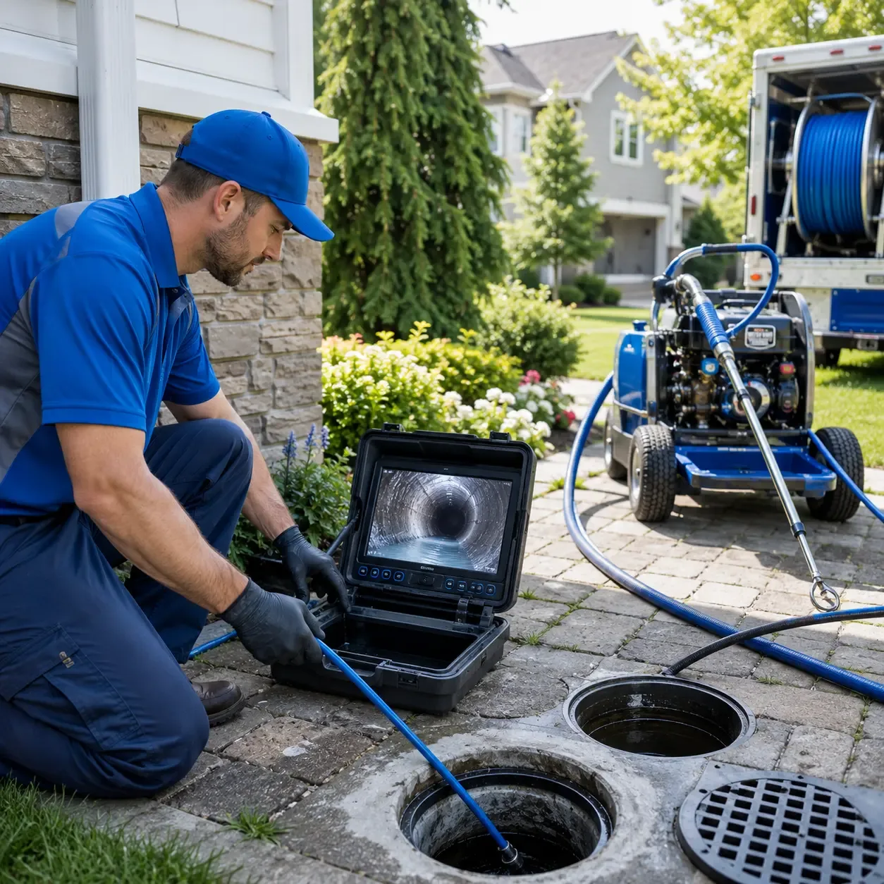 Outdoor drain cleaning professionals serving Martins Creek, PA